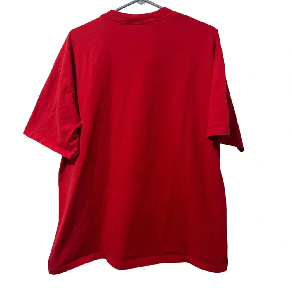 PowerPro Shirt Men 2XL Red Cotton‎ Athletic Logo Lightweight Short Sleeve Tee